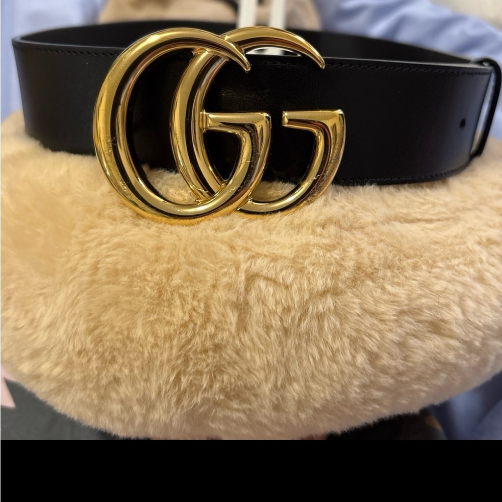 authentic Gucci GG Marmont leather belt